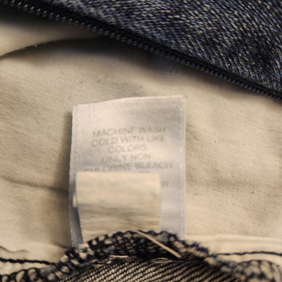 J.JILL DENIM AUTHENTIC FIT FRONT SLIT ANKLE SIZE 4 MEDIUM WASH BLUE SIDE ZIP - Picture 10 of 11